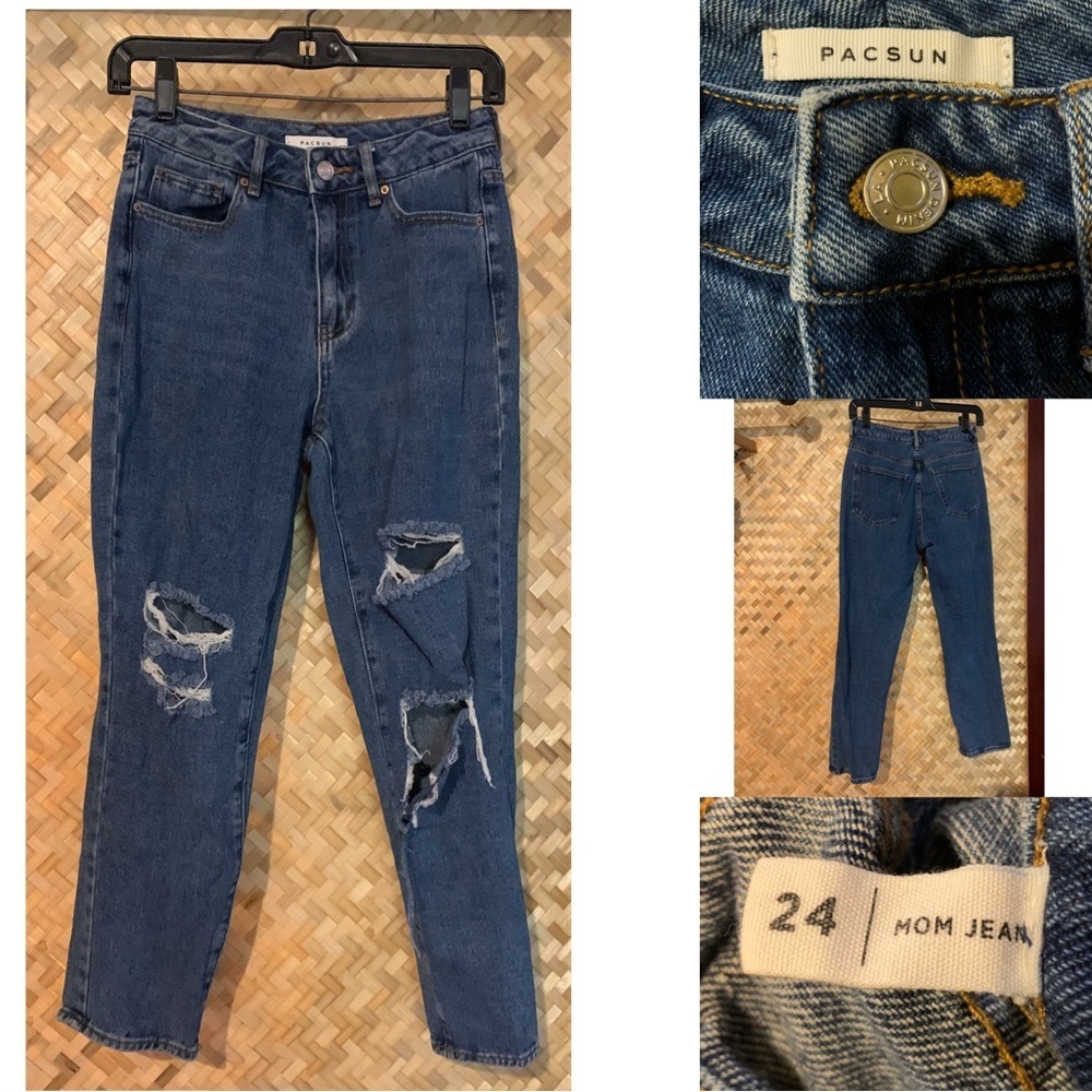 PACSUN Denim Mom Jeans - Picture 1 of 6